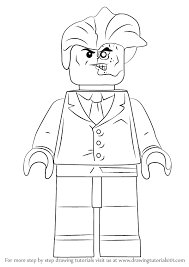 In this way, he determines the fate of his victim. How To Draw Lego Two Face Drawingtutorials101 Com Lego Coloring Pages Lego Coloring Lego