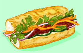 I highly recommend #1 (grilled pork) and #6(meatball). Vietnamese Food Dan Rodda Illustration Vietnamese Recipes Food Banh Mi