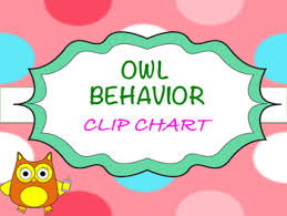 Bilingual Owl Behavior Clip Chart Freebie