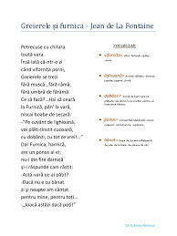 O furnică rău media socială. Jean De La Fontaine Greierele Si Furnica