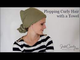 Plopping Curly Hair With A Towel Youtube