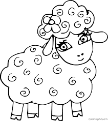 The sheep is one of the first animals that man has… Beautiful Sheep Coloring Page Coloringall