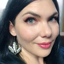 Hand-painted Banana Leaf Earrings: Silver Sage Boho Jewelry