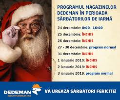 Dedeman De Sărbători Magazinele Dedeman Au Programul Facebook