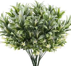 Faux flowers plants add to a room design, but taking care of plants isn't something everyone enjoys. Buy Gtidea 4pcs Artificial Plastic Flowers Plants Fake Shrubs Faux Morning Glory Bushes House Office Garden Patio Yard Indoor Outdoor Decor Online In Taiwan B073tqzzty