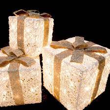 Shop Holiday Living Lighted Gift Boxes Outdoor Christmas Decoration With W Outdoor Christmas Outdoor Christmas Decorations Outdoor Christmas Decorations Lights