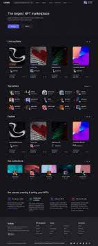 Unitok Nft Marketplace Html Template Is A Clean Elegant And Modern Design Responsive Premium Html Template F In 2021 Html Templates Web Design Inspiration Templates