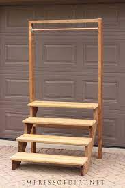 How To Build A Simple Staircase Plant Stand Empress Of Dirt Plant Shelves Outdoor Garden Shelves Plant Stands Outdoor