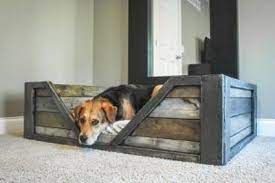 Upholstered footstools are easily transformed into cushy pet beds. 15 Diy Pallet Dog Bed Ideas Tutorials