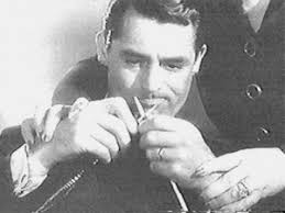 More Famous Men Knitting: Cary Grant
