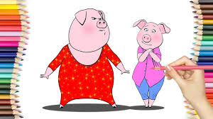 Sing Movie Rosita And Gunter Coloring Book Pages Video For Kids Coloring Books Coloring Book Pages Sing Movie