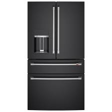 Maybe you would like to learn more about one of these? Cafe 27 6 Cu Ft French Door Refrigerator Matte Black Pcrichard Com Cve28dp3nd1