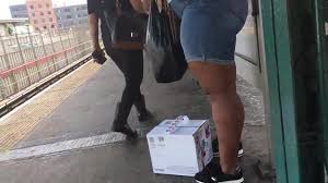 Free Monster Black Candid Booty in Jean Shorts Porn Video - Ebony 8