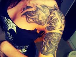 More 5 pointed stars, this time going up the neck as well. 165 Shoulder Tattoos To Die For