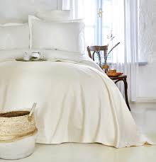 Çift kişilik pike takımı model : Karaca Home Elonora Ekru Cift Kisilik Dantelli Nevresim Bambu Pike Takimi Alkapida Com