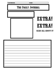 This camping word search will keep older kids busy for quite some time. Classroom Freebies Newspaper Template Teaching Writing Classroom Freebies Newspaper Template