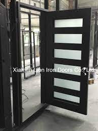 It is made of quality material China Beautiful American House Safety Modern Iron Window Grill Design China Steel Fire Door Metal Side Door