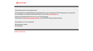 Erledigen sie ihre bankgeschäfte bequem und sicher über das internet. Pin Tan Santanderbank De Santander Online Banking Ban Pin Tan Santander Bank