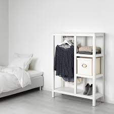 I assume most of ikea's white furniture pieces are the same shade, so for reference, this was matched to a shelf from the white billy bookcases, and it also is the same white as the hemnes dresser. Hemnes Open Wardrobe White Stained 99x37x130 Cm Ikea