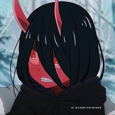 Darling in the franxx zero two ichigo. Black Haired Zero Two Via Hey Admin Sauce Please Facebook
