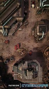 Cybermaps Is Creating Animated Battlemaps For Sci Fi Cyberpunk Roleplaying Games Patreon Tabletop Rpg Maps Cyberpunk Rpg Dungeon Maps