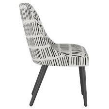 Geller Modern Dining Chair White With Black Legs Project 62 In 2020 Modern Dining Chairs White Patterned Dining Chairs Modern Dining Chairs