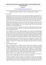 Seorang petani asal belarusia, alexei usikov (31) punya jiwa yang sangat kreatif. Pdf Peran Serta Mahasiswa Kecakapan Hidup Dalam Pembangunan Kota
