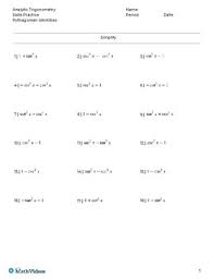 Solve for values of 0 between and 90°. Pythagorean Identity Worksheets Teaching Resources Tpt