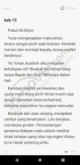 Novel pernikahan anak sma pangeran ayuna ini menceritakan kedua orang tua yang saat umurnya masih 7 tahun, hal itu embuat semangat hidup menjadi mati, terlebih harus menikan dengan lelaki yang membuat kesua orang tua yang meninggal. Chap 15 Pernikahan Anak Sma