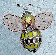 Large Bumble Bee Garden Sculpture Metal Yard Art Insect Etsy Metal Yard Art Bee Bumble Bee