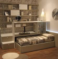 Child S Writing Desk With Trundle Bed Unisex Loft Sangiorgio Mobili Bed Platform Bed Designs Pull Out Bed