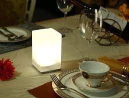Choose from a variety of table lamps and shades to match the decor of your space perfectly. Battery Operated Color Chargeable Hotel Dining Room Led Table Lighting