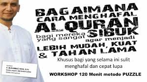 Jaminan allah ini tentu bukan sembarang jaminan. Workshop Menghafal Al Quran Dengan Lebih Mudah Lebih Kuat Dan Tahan Lama Dengan Metode Puzzle