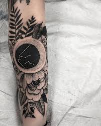 Don T Mind The Wrinkled Elbow Folding Over Itself Evertruetattoo Blackworkerssubmission Aquarius Constellation Tattoo Space Tattoo Constellation Tattoos