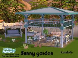 Everybody else probably already knows this, but i just realized that our sims can garden indoors! Sunny Garden By Kardofe From Tsr Sims 4 Downloads