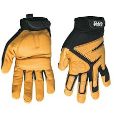 Klein Tools Medium Journeyman Leather Gloves 40220 The Home Depot In 2020 Leather Work Gloves Klein Tools Leather Gloves