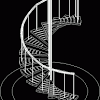 Steel spiral staircase in amsterdam, the netherlands. 1