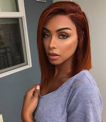 Skin tone is also known as undertone; Ginger Bob Wig Hair Color Auburn Hair Color For Dark Skin Short Human Hair Wigs