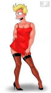 Hentai red dress and stockings on a sissy gay trap - Just Cartoon Dicks