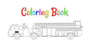Check out our trucks coloring book selection for the very best in unique or custom, handmade pieces from our shops. Fire Truck Coloring Book Vector Coloring Pages For Kids Vector Fototapete Fototapeten Fahrzeug Lastwagen Transportieren Myloview De