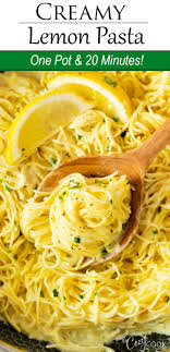 Serve This Creamy Lemon Chicken Pasta With Chicken Shrimp Or Enjoy It As A Meatless Meal This Easy Dinner Recipe Takes Just 20 Minutes And One Pot E In 2020 Recipes