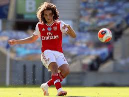 Football player @arsenal @adidasfootball athlete m.r. Hertha Leiht Guendouzi Aus