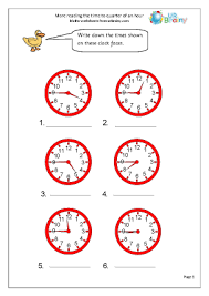 Scroll down to the bottom of the page to find the printable worksheets covering money, addition, subtraction, coins and graphs. Time Worksheets For Year 2 Age 6 7 Urbrainy Com