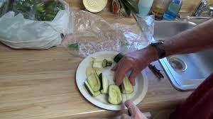 It is a quick snack or meal to prepare. Zuchinni Prep For Feeding Your Fish Youtube