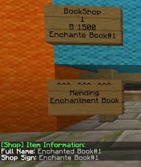 Admin Shop Sign Not Working Enchantment Book Issue 135 Chestshop Authors Chestshop 3 Github