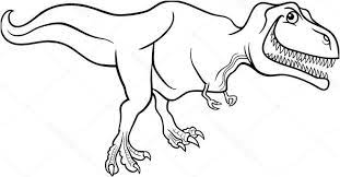 coloriage dinosaure dessin tyrannosaure t rex a imprimer in 2021 tyrannosaurus dinosaur stock illustration ours avec coeur