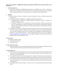 Om 'n beter oorsig van die ligging te kry cimb bank kuala lumpur main, gee aandag aan die strate wat naby geleë is: Terms And Conditions Of Cimb Bank Berhad Governing