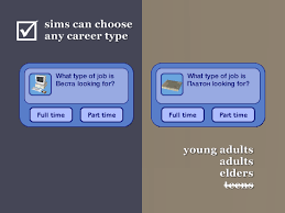 Mod The Sims Job Options Mod Set