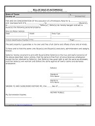 free texas motor vehicle bill of sale form pdfeformsfree