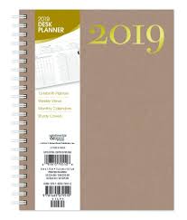 The Letters Paper Design From Continental Grand Studio Decorates The Cover And Interior Of This Weekly Desk Weekly Desk Planner Letter Paper Desk Planners